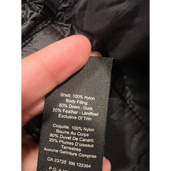 Aritzia PARKLIFE Women’s Quilted Down Blend Flight Jacket XXS Black - Picture 8 of 8